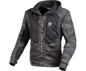 Macna Breeze Camo Motorcycle Zip Hoodie, black/camouflage, size 3XL