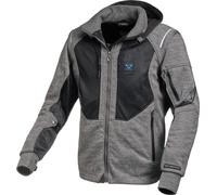 Macna Breeze Motorcycle Zip Hoodie, black-grey, size S for Men