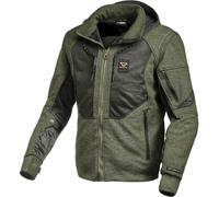 Macna Breeze Motorcycle Zip Hoodie, black-green, size 3XL for Men