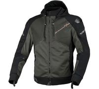 Macna Brero Motorcycle Textile Jacket, black-green, size L for Men