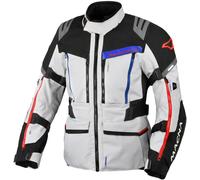 Macna Chieftane, textile jacket waterproof XXL Light Grey/Red/Blue