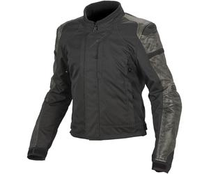 MACNA CLASH women's textile leather jacket black S