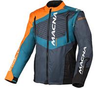 Macna Crest Motocross Jacket, grey-orange, size 2XL for Men