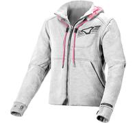 Macna District Ladies Motorcycle Textile Jacket, light grey, size S
