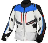 Macna Domane waterproof Ladies Motorcycle Textile Jacket, light grey/blue, size L