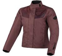 Macna Dromica waterproof Ladies Motorcycle Textile Jacket, dark red, size L