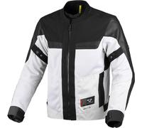 MACNA EMPIRE 2.0 Meshtextiljacke hellgrau-schwarz 3XL