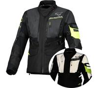 Macna Flexodus NightEye waterproof Ladies Motorcycle Textile Jacket, size S for Women