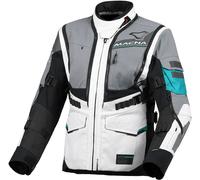 Macna Flexodus waterproof Ladies Motorcycle Textile Jacket, black-green, size XS for Women