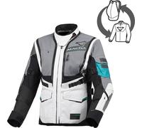 Macna Flexodus waterproof Ladies Motorcycle Textile Jacket, black-green, size L for Women