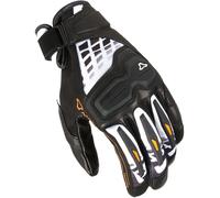Macna Haros Motorcycle Gloves, white/orange/black, size 2XL