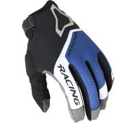 Macna Heat-1 Motocross Gloves, black/grey/blue, size L