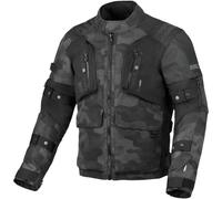 Macna Higera Camo waterproof Motorcycle Textile Jacket, black-multicolored, size S for Men