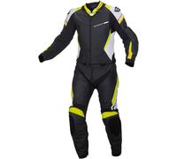MACNA HYPER 2-piece leather suit black-white-neon yellow 58