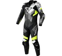 Macna Ignite, leather suit 1pcs. perforated 46 Black/Neon-Yellow/White