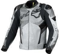 Macna Ignite, leathet/mesh jacket 58 Light Grey/Grey/Black
