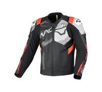 MACNA IGNITE Lederjacke schwarz-rot-weiss 54