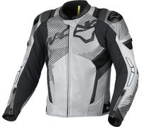 Macna Ignite perforated Motorcycle Leather Jacket, black/grey, size 52