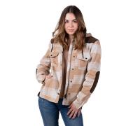 Macna Inland Women's Motorcycle Hoodie Beige/BrownS Beige,Brown