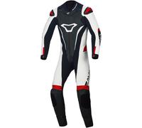 Macna Junior Kids One Piece Motorcycle Leather Suit, black-white-red, size XS 140