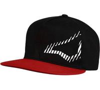 Macna Logo Side Snapback Cap, black-white-red for Men