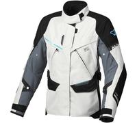 Macna Mundial waterproof Ladies Motorcycle Textile Jacket, light grey/black, size XL