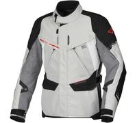 Macna Mundial waterproof Motorcycle Textile Jacket, light grey/black, size XL
