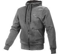 Macna Nuclone Motorcycle Zip Hoodie, grey, size S for Men