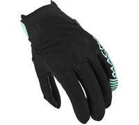 Macna Obtain Leather Ladies Motorcycle Gloves, black-green, size XL for Women