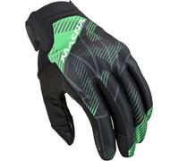 Macna Obtain Leather Motorcycle Gloves, black-green, size 2XL for Men