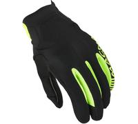Macna Obtain Leather Motorcycle Gloves, black/neon yellow, size L