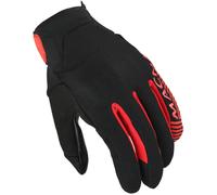 Macna Obtain Leather Motorcycle Gloves, black-red, size M for Men