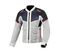 Macna Orcano 2.0 Ladies Motorcycle Textile Jacket, black/grey/pink, size S