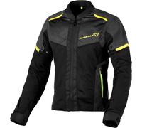 Macna Orcano 2.0 NightEye Ladies Motorcycle Textile Jacket, black-yellow, size XS for Women