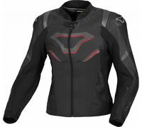 MACNA POINTER women's leather jacket black-red 40