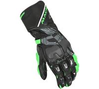 Macna Powertrack Motorcycle Gloves, black-green, size XL for Men