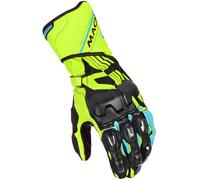 Macna Powertrack Motorcycle Gloves, black-yellow, size 3XL for Men