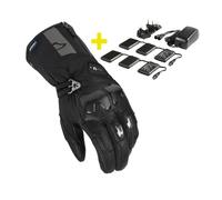 Macna Progress 2.0 RTX DL Moto Motorcycle Heated Gloves With 12V 3A Kit Black