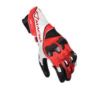Macna Protego Motorcycle Gloves, black-white-red, size L for Men