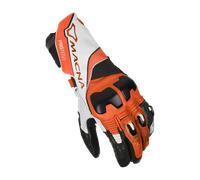 Macna Protego Motorcycle Gloves, black-white-orange, size M for Men