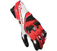 Macna Protego Motorcycle Gloves, red/white/black, size 3XL