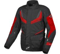 Macna Rancher waterproof Motorcycle Textile Jacket, black-red, size 3XL for Men