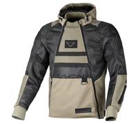 Macna Rebelite Mesh Motorbike Motorcycle Textile Jacket Black Grey Camo / Taupe