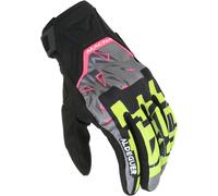 Macna Recon 2.0 Neon Motorcycle Gloves, black/grey/neon yellow, size L