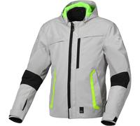 Macna Riggor waterproof Motorcycle Textile Jacket, grey/black/yellow, size L