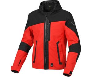 Macna Riggor waterproof Motorcycle Textile Jacket, red/black, size M