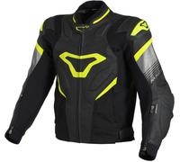 MACNA RIPPER leather jacket black-neon yellow 56