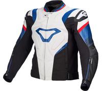 MACNA RIPPER leather jacket white-black-blue 50