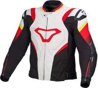 MACNA RIPPER leather jacket white-black-red 58