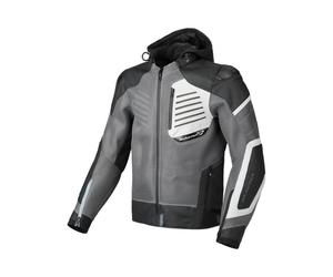 MACNA RISANT Lederjacke grau-schwarz 50